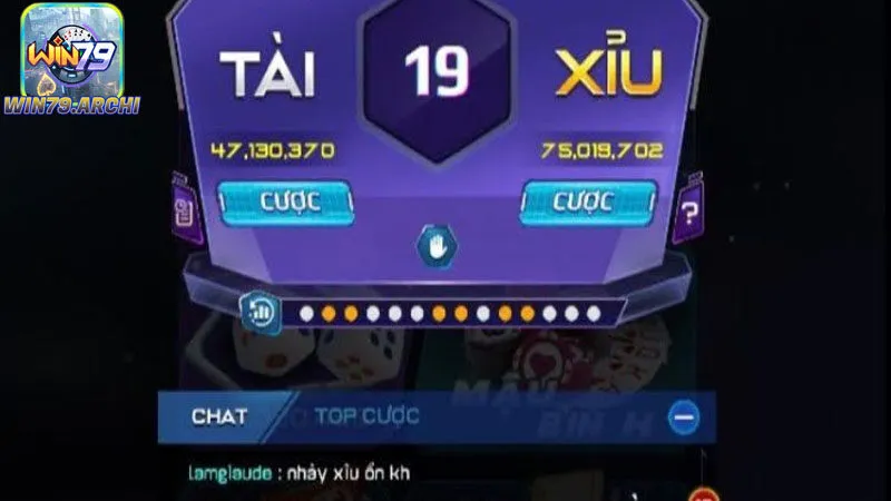 Tính Năng Chơi Tài Xỉu tại Win79